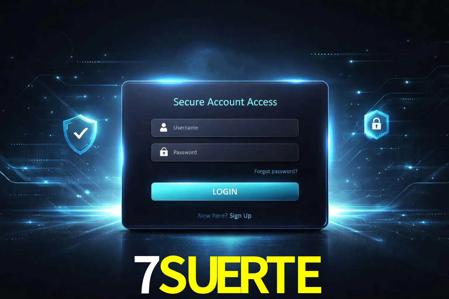 Pantalla de inicio de sesión de cuenta 7SUERTE para usuarios en México